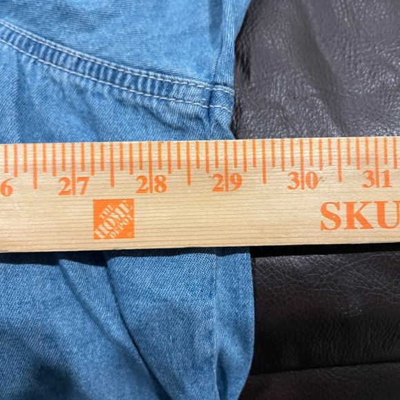 NEW! Disney Winnie The Pooh Denim Button Down Shirt Autumn Winter Plus 26/28 NWT - Picture 9 of 10